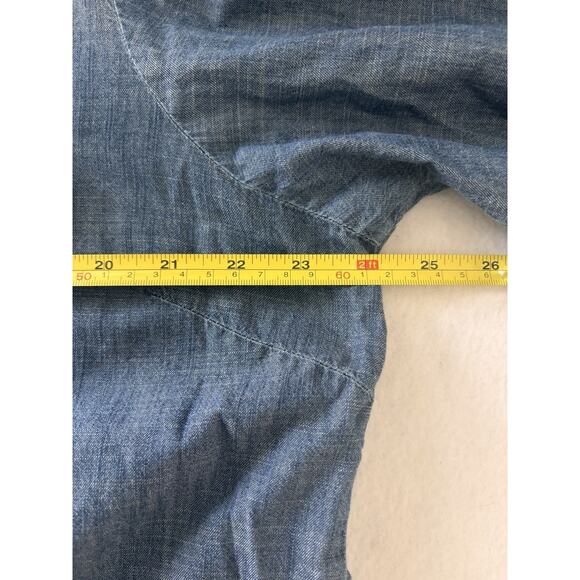 Ariat Denim Western Shirt Women’s XL Embroidered Cowgirl Back Rodeo Ranch - Picture 6 of 9